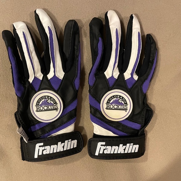 New Colorado Rockies Youth Batting Gloves - Picture 1 of 6